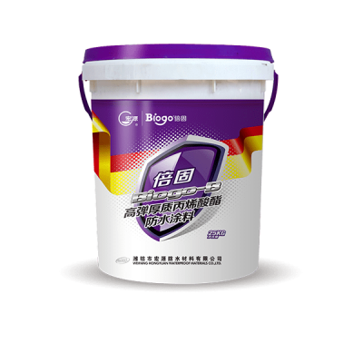 Lớp phủ chống thấm acrylic có độ đàn hồi cao và độ dày tương phản.